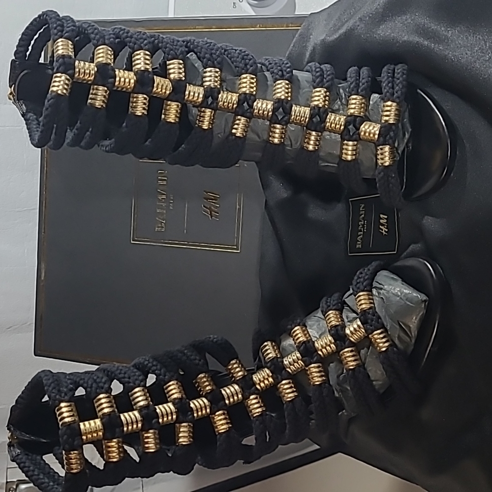 Black scrappy Balmain for H&M